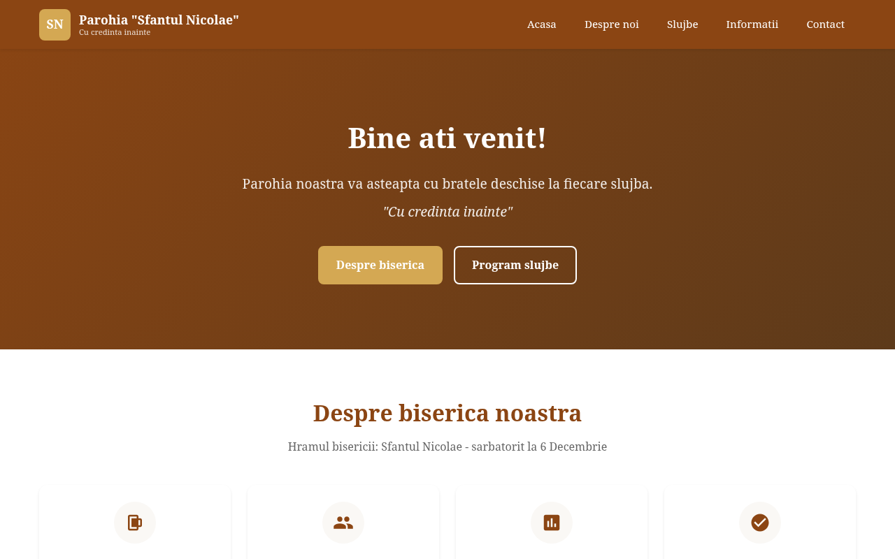 Website pentru biserici
