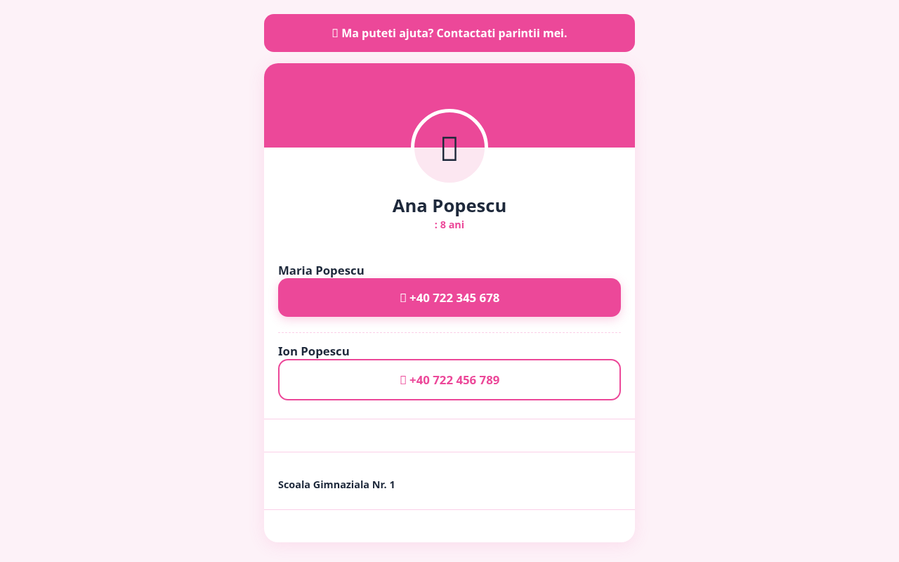 Profil copil