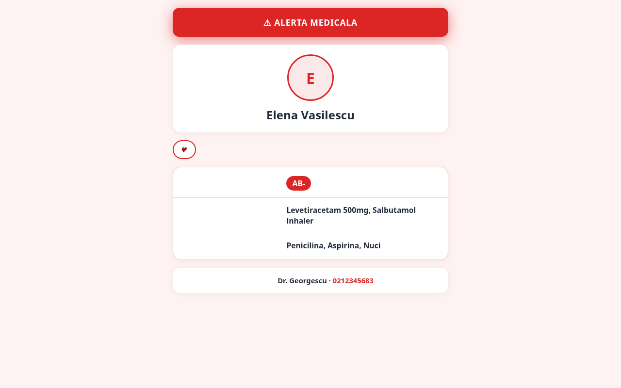 Alerta medicala