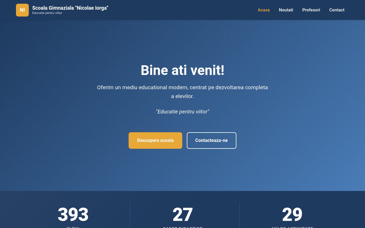 Website pentru scoli