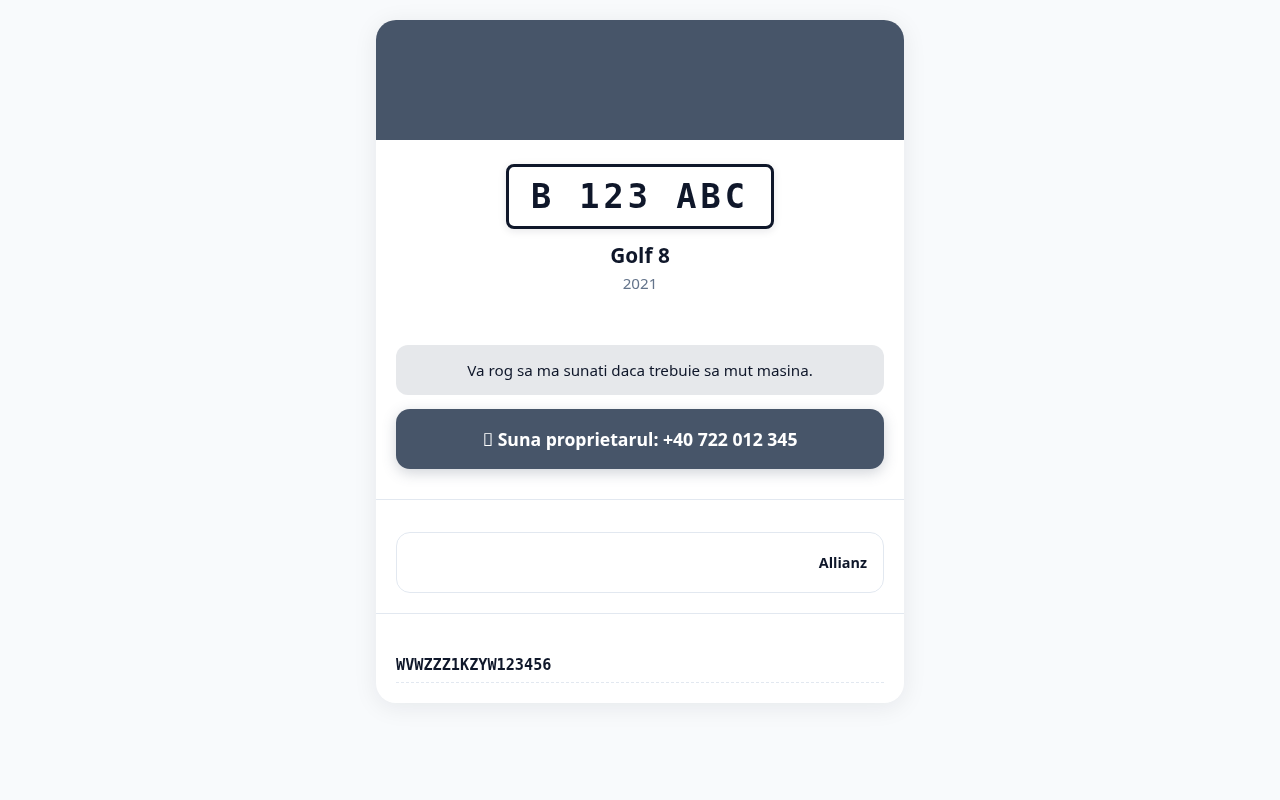 Profil vehicul